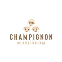 champignon champignon logo illustration adapté pour légume magasins et plantations vecteur