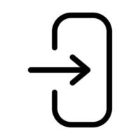 icône de ligne de connexion vecteur