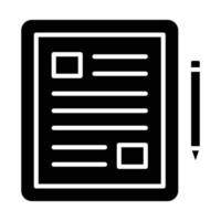icône de glyphe d'article vecteur