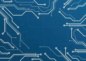 abstrait numérique Contexte avec La technologie circuit planche texture. électronique carte mère illustration. la communication et ingénierie concept vecteur