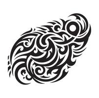 tribal tatouage conception silhouette illustration, tribal tatouage conception vecteur