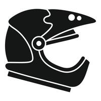 noir icône de une moto casque vecteur