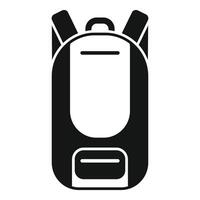 Facile illustration de une noir sac à dos adapté pour icône ou logo conception vecteur