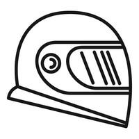 moto casque ligne art illustration vecteur
