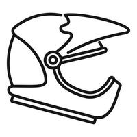 moto casque ligne art illustration vecteur