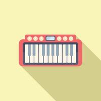 coloré illustration de une numérique piano clavier vecteur