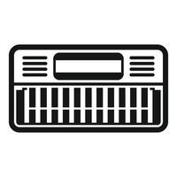 noir et blanc clavier icône illustration vecteur