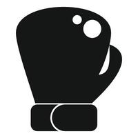 silhouette de boxe gant icône vecteur