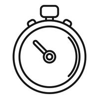 simplifié ligne art chronomètre icône vecteur