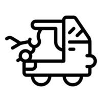 remorquer un camion icône illustration vecteur