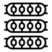 noir et blanc numérique illustration de cylindrique objets vecteur