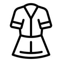 une lisse noir et blanc ligne art illustration de une contemporain manteau vecteur