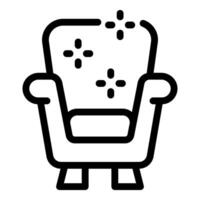 fauteuil silhouette avec boue éclabousser icône vecteur