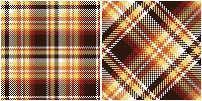 Écossais tartan modèle. plaid modèle sans couture sans couture tartan illustration ensemble pour foulard, couverture, autre moderne printemps été l'automne hiver vacances en tissu imprimer. vecteur