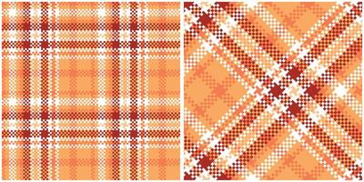 Écossais tartan sans couture modèle. plaid modèle sans couture traditionnel Écossais tissé tissu. bûcheron chemise flanelle textile. modèle tuile échantillon inclus. vecteur