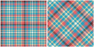 tartan plaid sans couture modèle. Écossais plaid, sans couture tartan illustration ensemble pour foulard, couverture, autre moderne printemps été l'automne hiver vacances en tissu imprimer. vecteur