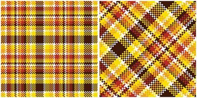 Écossais tartan plaid sans couture modèle, Écossais tartan sans couture modèle. traditionnel Écossais tissé tissu. bûcheron chemise flanelle textile. modèle tuile échantillon inclus. vecteur