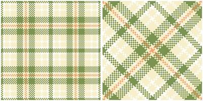 plaids modèle transparent. classique plaid tartan sans couture tartan illustration ensemble pour foulard, couverture, autre moderne printemps été l'automne hiver vacances en tissu imprimer. vecteur