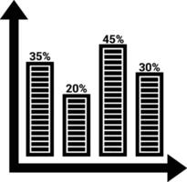 graphique icône symbole image pour Les données statistique une analyse illustration vecteur