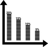 graphique icône symbole image pour Les données statistique une analyse illustration vecteur