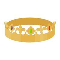 concepts de couronne d'or vecteur