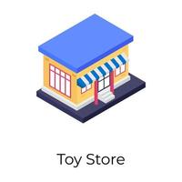 concepts de magasin de jouets vecteur