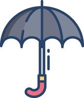 parapluie linéaire Couleur illustration vecteur