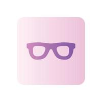 icône de dégradé de lunettes vecteur