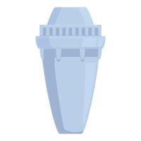 illustration de bleu recyclage poubelle vecteur