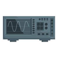 détaillé graphique de une moderne numérique oscilloscope pour électronique des mesures vecteur