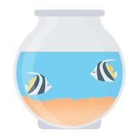 concepts d'aquarium à la mode vecteur