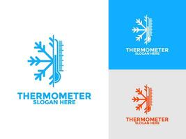 thermomètre logo concept icône ensemble isolé, pour la toile conception élément, site Internet, app matériaux vecteur