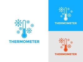 thermomètre logo concept icône ensemble isolé, pour la toile conception élément, site Internet, app matériaux vecteur