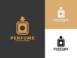 Facile élégant parfum logo , parfum bouteille logo inspirations vecteur