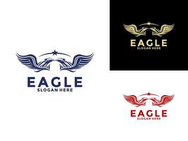 Aigle oiseau logo modèle. affaires logo concept vecteur