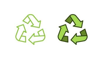 conception de vecteur d'icône de recyclage