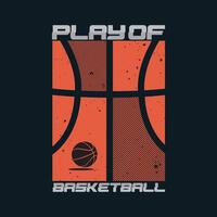 basketball illustration typographie pour t chemise, affiche, logo, autocollant, ou vêtements marchandise vecteur
