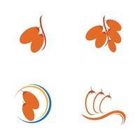 Rendez-vous des fruits logo conception vecteur