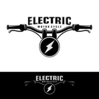 vecteur de conception de logo de cycle de vélo électrique