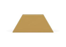 d'or trapèze prime géométrique coin figure 3d élément décor conception réaliste vecteur