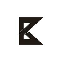lettre abstraite pk ligne géométrique logo vecteur