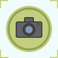 icône de couleur de caméra photo. illustration vectorielle isolée vecteur