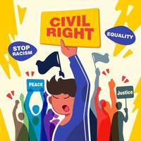 notion de droits civiques vecteur