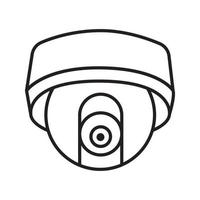 icône linéaire de caméra cachée de vidéosurveillance. illustration de la ligne mince. symbole de contour. dessin de contour isolé de vecteur