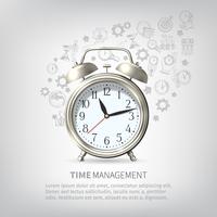 Affiche de gestion du temps vecteur