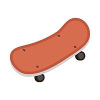Skate board jouet bébé icône isolé vecteur