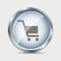 shopping icône brillant vector illustration