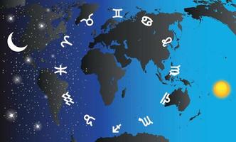 ensemble de signe du zodiaque de symbole. illustration vectorielle. vecteur