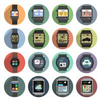 Icônes Smart Watch vecteur