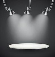 fond avec lampe d'éclairage. espace vide pour votre texte ou objet vecteur